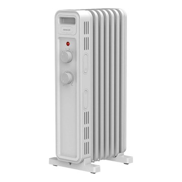 Sencor - Öljytäytteinen 7-osainen patteri 600/900/1500W/230V valkoinen