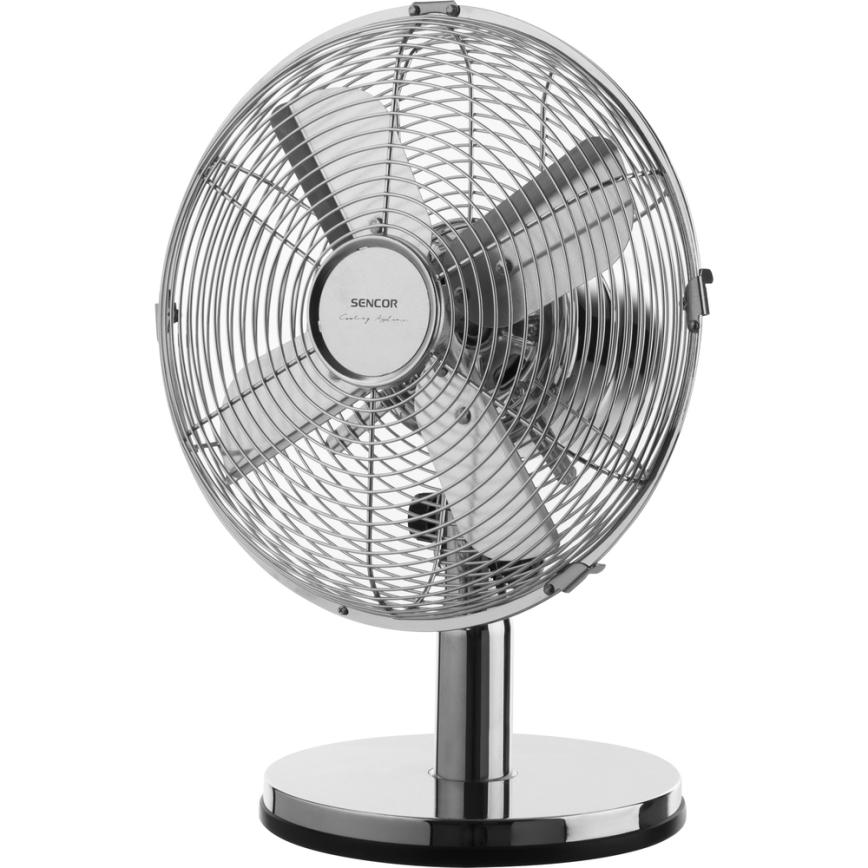 Sencor - Pöytätuuletin 30W/230V kiiltävä kromi
