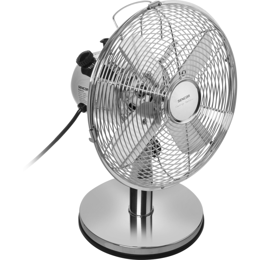 Sencor - Pöytätuuletin 30W/230V kiiltävä kromi