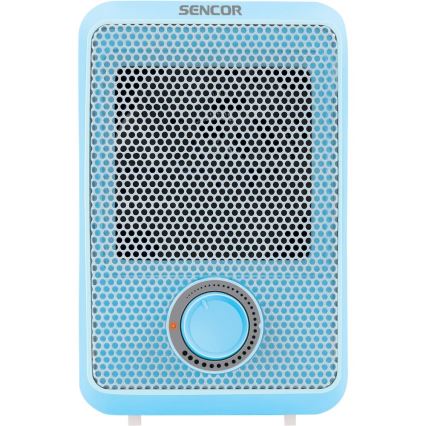 Sencor - Puhallinlämmitin 600W/230V sininen/valkoinen