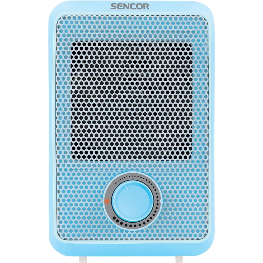 Sencor - Puhallinlämmitin 600W/230V sininen/valkoinen