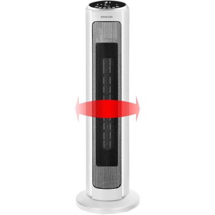 Sencor - keraamisella lämmityselementillä varustettu tuuletin 2200W/230V Wi-Fi valkoinen + kaukosäädin