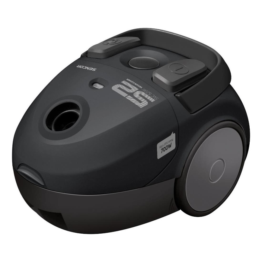Sencor - Pussi-imuri 1,5 l 700W/230V musta