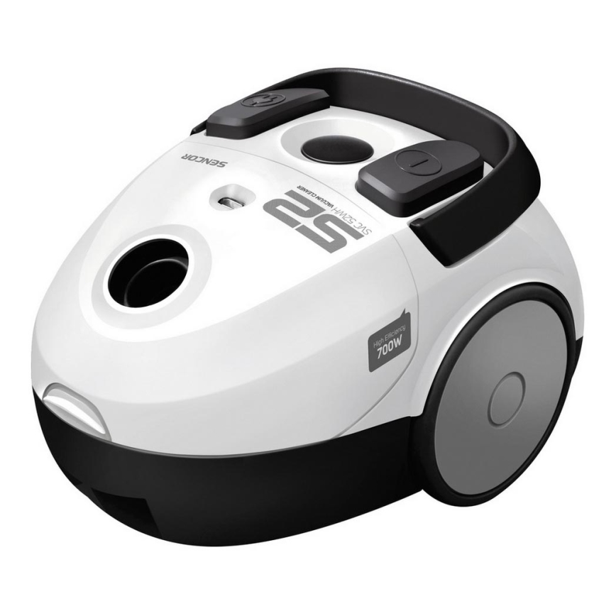 Sencor - Pussi-imuri 1,5 l 700W/230V valkoinen