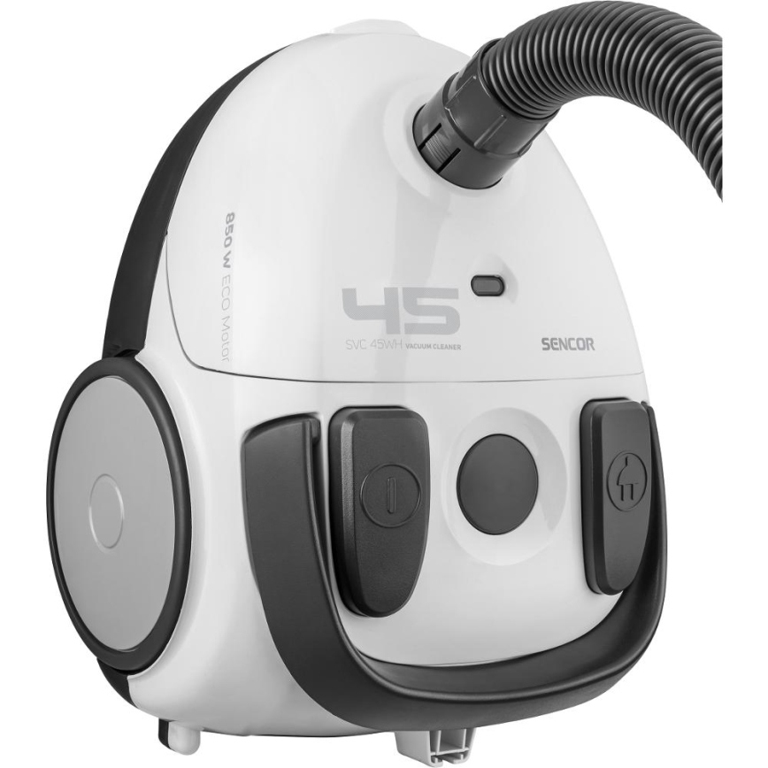 Sencor - Pussi-imuri 1,5 l 850W/230V valkoinen