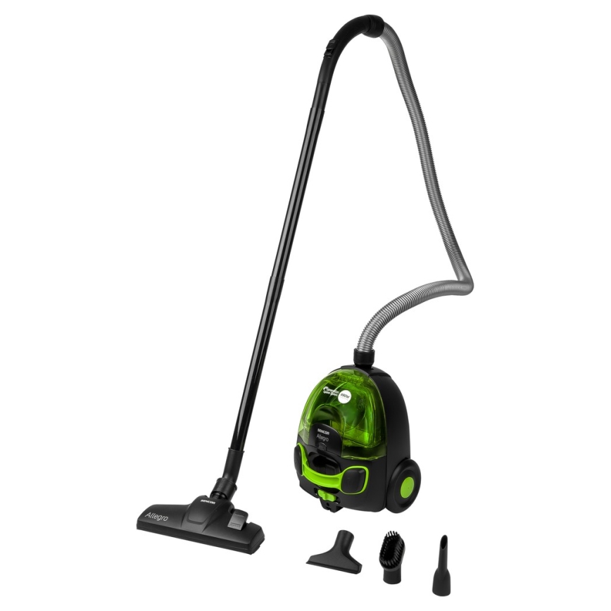 Sencor - Pussiton pölynimuri 1,5 l 890W/230V vihreä/musta