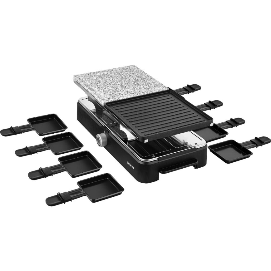 Sencor - Raclette grill lisävarusteiden kanssa 1400W/230V