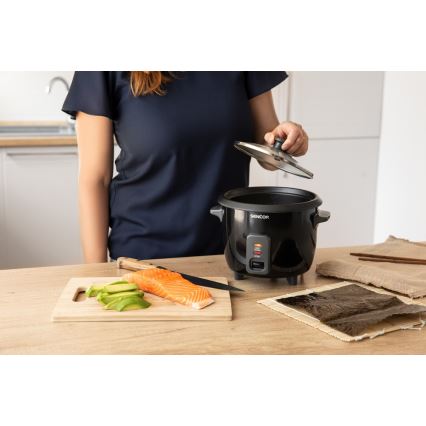 Sencor - Riisinkeitin 300W/230V 0,6l musta