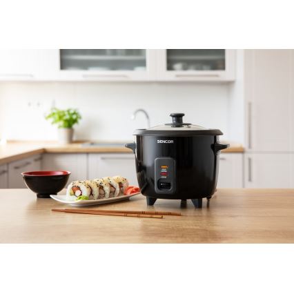 Sencor - Riisinkeitin 300W/230V 0,6l musta