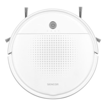 Sencor - Robotti-imuri mopilla 2in1 18W/1500 mAh valkoinen + kauko-ohjaus