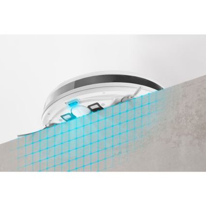 Sencor - Robotti-imuri mopilla 2in1 18W/1500 mAh valkoinen + kauko-ohjaus