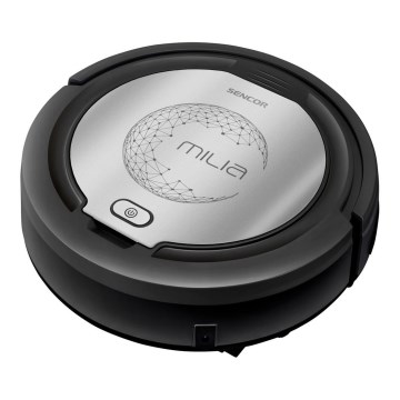 Sencor - Robottipölynimuri mopilla 2in1 15W/14,4V 1500 mAh musta