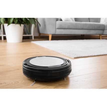 Sencor - Robottipölynimuri mopilla 2in1 15W/14,4V 1500 mAh musta