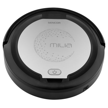 Sencor - Robottipölynimuri mopilla 2in1 15W/14,4V 1500 mAh musta