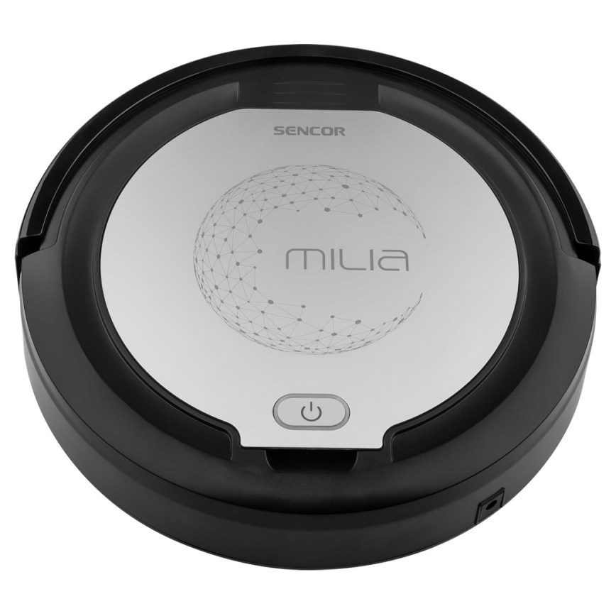 Sencor - Robottipölynimuri mopilla 2in1 15W/14,4V 1500 mAh musta