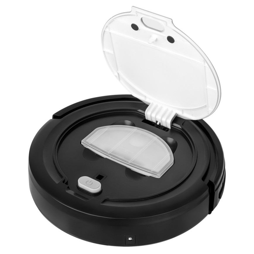 Sencor - Robottipölynimuri mopilla 2in1 15W/14,4V 1500 mAh musta