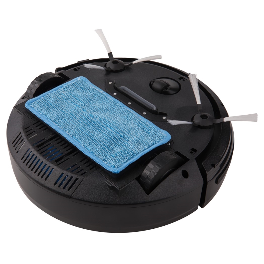 Sencor - Robottipölynimuri mopilla 2in1 15W/14,4V 1500 mAh musta