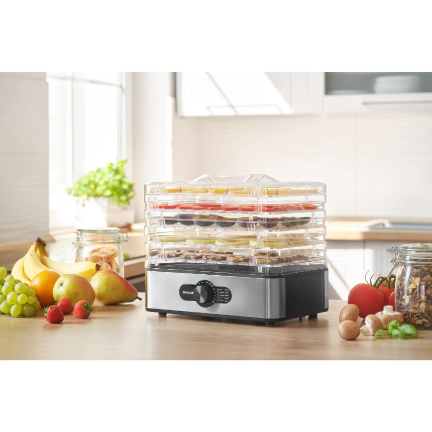 Sencor - Ruokakuivuri lämpötilansäädöllä 700W/230V