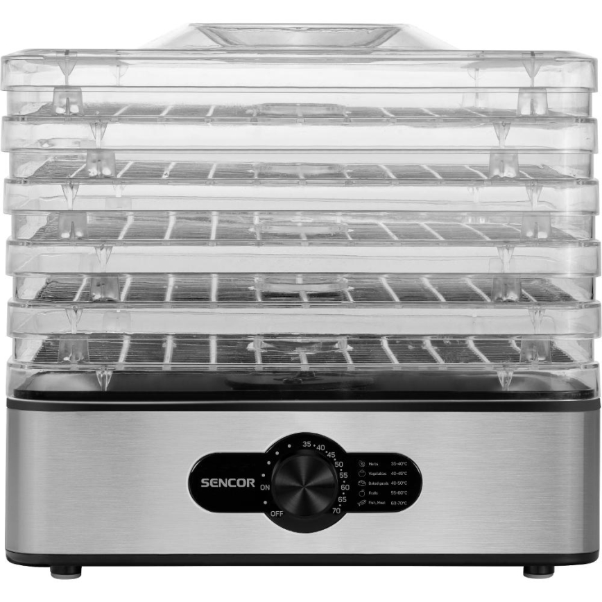 Sencor - Ruokakuivuri lämpötilansäädöllä 700W/230V