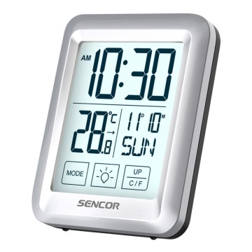 Sencor - Sääasema LCD-näytöllä ja herätyskellolla 2xAAA