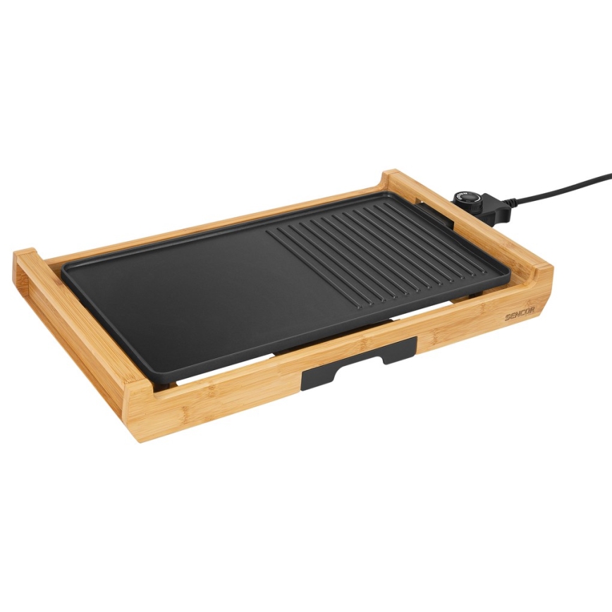 Sencor -  Sähkögrilli pöydälle 1800W/230V bambu