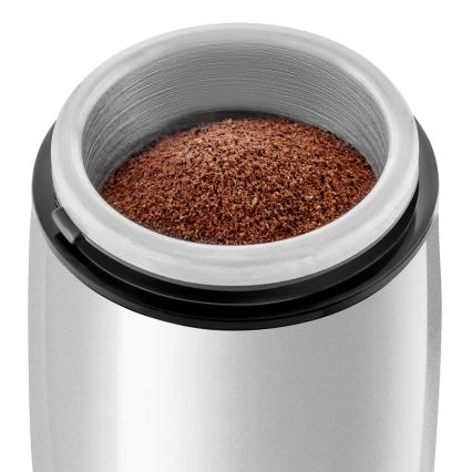 Sencor - Sähköinen kahvipapumylly 60 g 150W/230V valkoinen/mattakromi