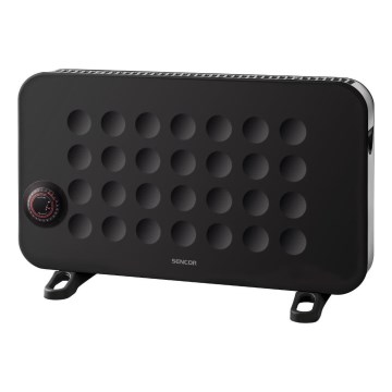 Sencor - Sähköinen konvektorilämmitin 750/1250/2000W/230V termostaatti IP24 musta