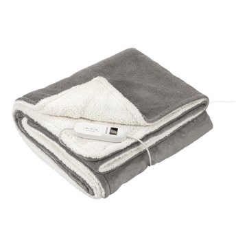 Sencor - Sähköinen lämpöpeitto 160W/230V 180x130 cm harmaa