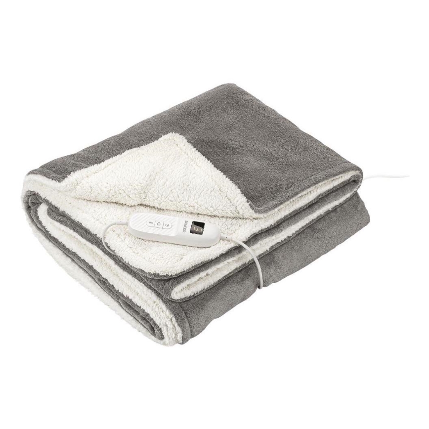 Sencor - Sähköinen lämpöpeitto 160W/230V 180x130 cm harmaa