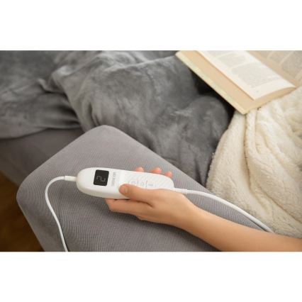 Sencor - Sähköinen lämpöpeitto 160W/230V 180x130 cm harmaa