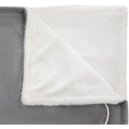 Sencor - Sähköinen lämpöpeitto 160W/230V 180x130 cm harmaa
