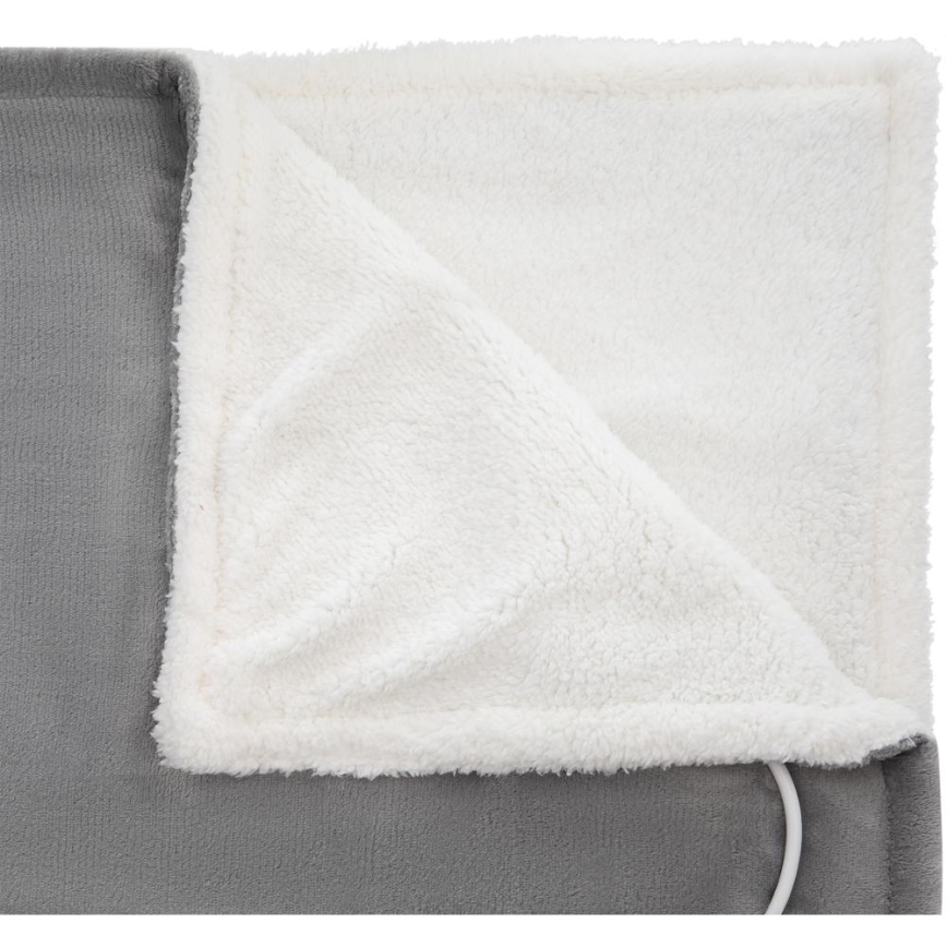 Sencor - Sähköinen lämpöpeitto 160W/230V 180x130 cm harmaa