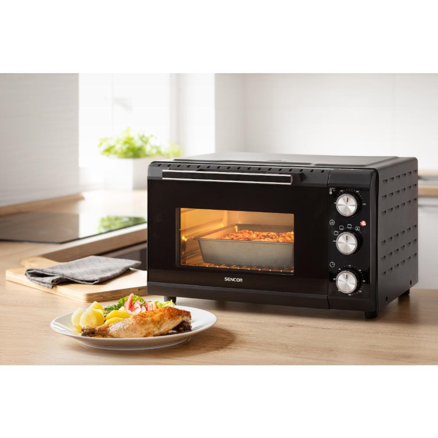 Sencor - Sähköuuni 20 l 1650W/230V musta