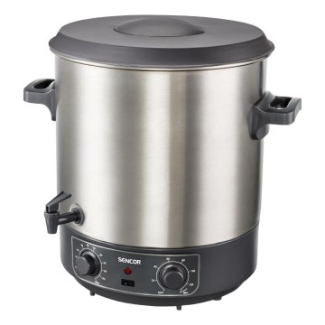 Sencor - Säilöntäkattila 27 l 1800W/230V ruostumaton teräs/harmaa