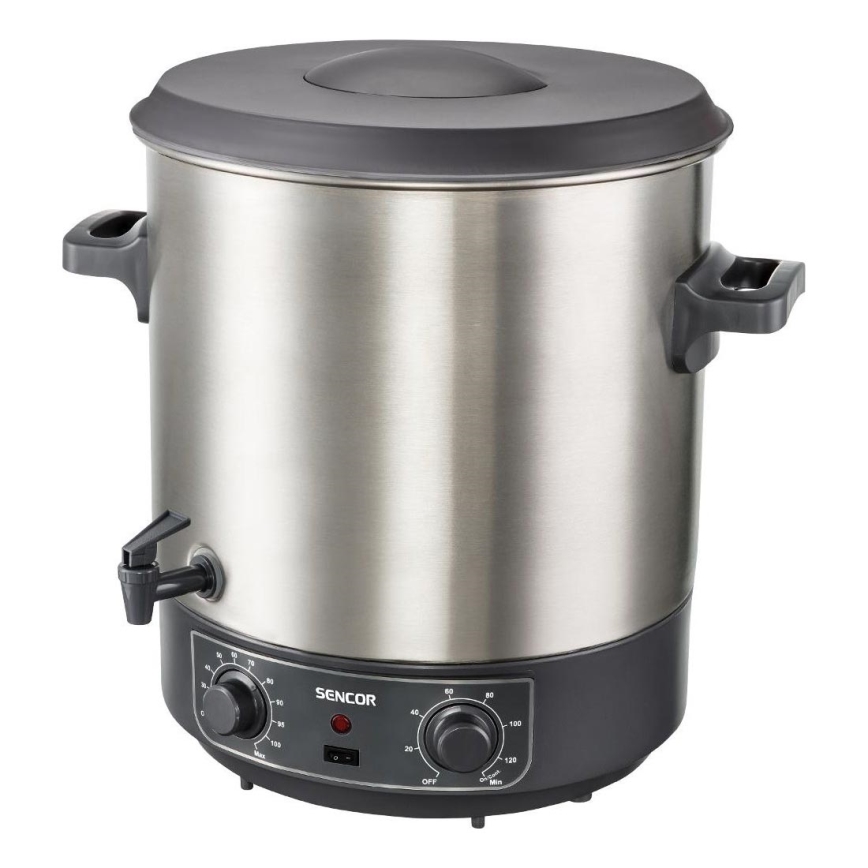 Sencor - Säilöntäkattila 27 l 1800W/230V ruostumaton teräs/harmaa
