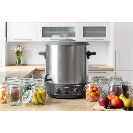 Sencor - Säilöntäkattila 27 l 1800W/230V ruostumaton teräs/harmaa