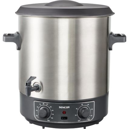 Sencor - Säilöntäkattila 27 l 1800W/230V ruostumaton teräs/harmaa
