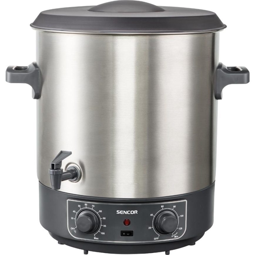 Sencor - Säilöntäkattila 27 l 1800W/230V ruostumaton teräs/harmaa