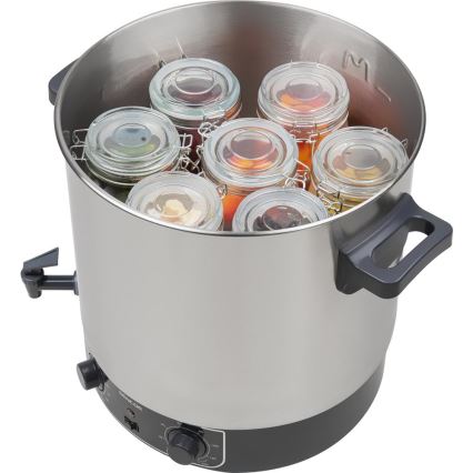 Sencor - Säilöntäkattila 27 l 1800W/230V ruostumaton teräs/harmaa