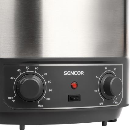 Sencor - Säilöntäkattila 27 l 1800W/230V ruostumaton teräs/harmaa