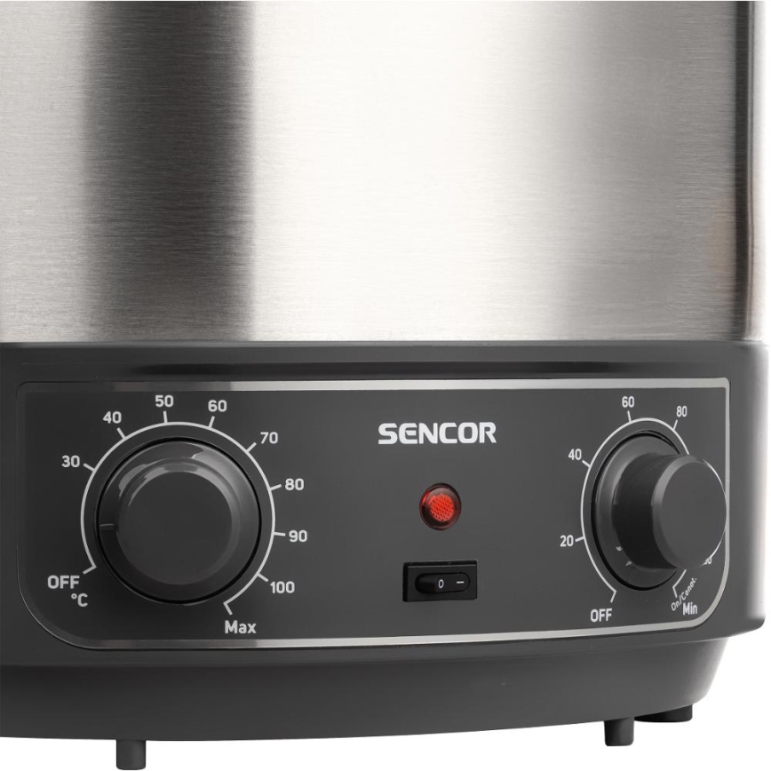 Sencor - Säilöntäkattila 27 l 1800W/230V ruostumaton teräs/harmaa