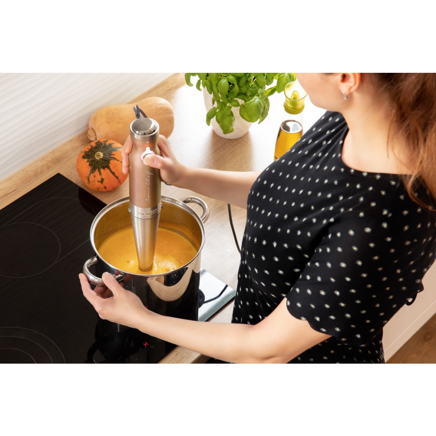 Sencor - sauvasekoitin 4in1 1200W/230V ruostumaton teräs/kupari