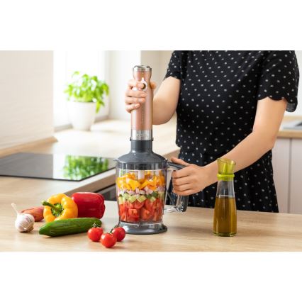 Sencor - sauvasekoitin 4in1 1200W/230V ruostumaton teräs/kupari