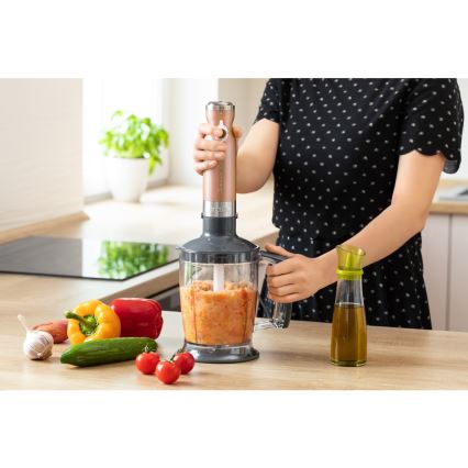 Sencor - sauvasekoitin 4in1 1200W/230V ruostumaton teräs/kupari