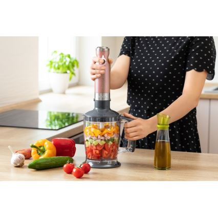 Sencor - Sauvasekoitin 4in1 1200W/230V ruostumaton teräs/ruusukulta