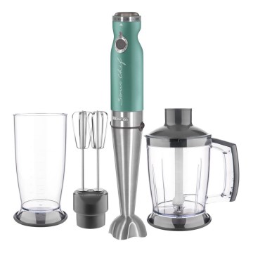 Sencor - sauvasekoitin 4in1 1200W/230V ruostumaton teräs/turkoosi