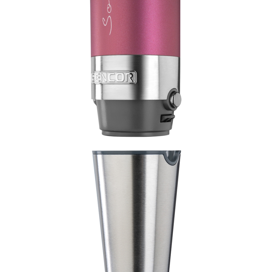 Sencor - sauvasekoitin 4in1 1200W/230V ruostumaton teräs/vaaleanpunainen