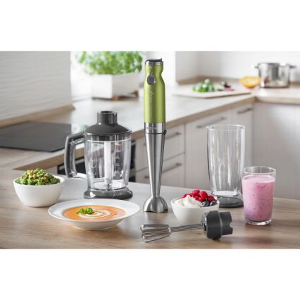 Sencor - sauvasekoitin 4in1 1200W/230V ruostumaton teräs/vihreä