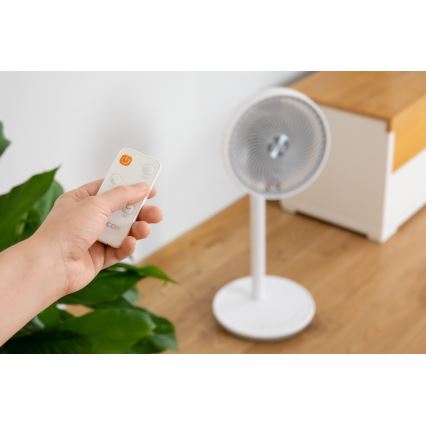 Sencor - Seisova tuuletin 3D UltraSilent 26W/230V valkoinen + kauko-ohjaus