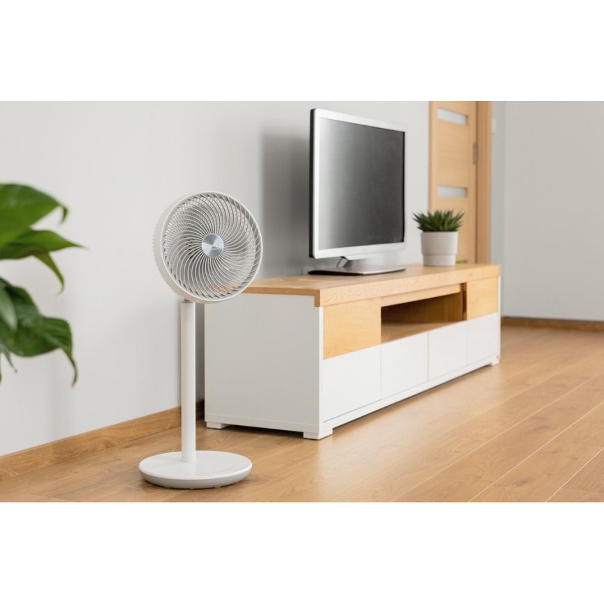 Sencor - Seisova tuuletin 3D UltraSilent 26W/230V valkoinen + kauko-ohjaus